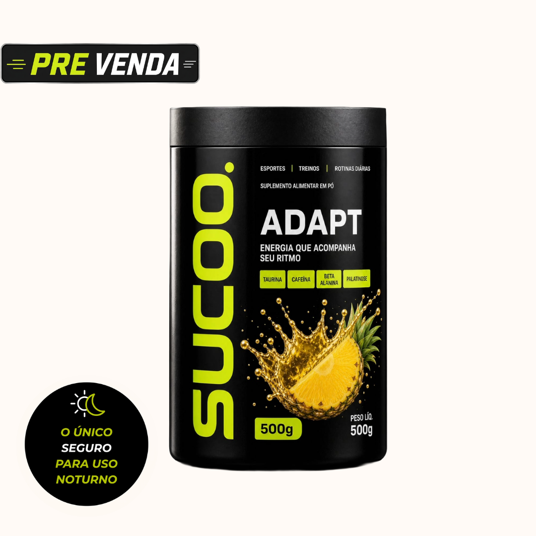 PRÉ VENDA - Sucoo Adapt 500g Suplemento Energético Esportes Treinos e Rotina Diária