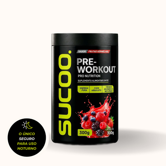SUCOO. Pré-treino 300g Frutas Vermelhas